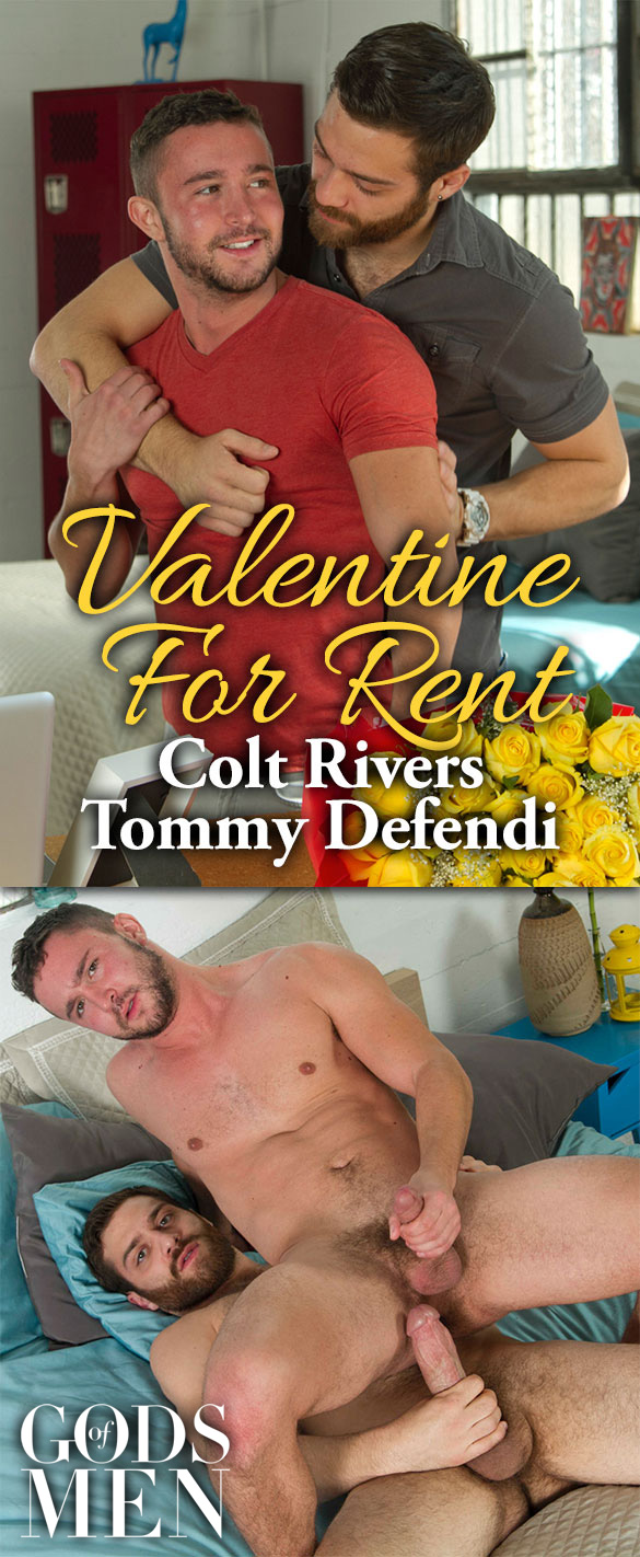 Men.com: Tommy Defendi fucks Colt Rivers in "Valentine For Rent"