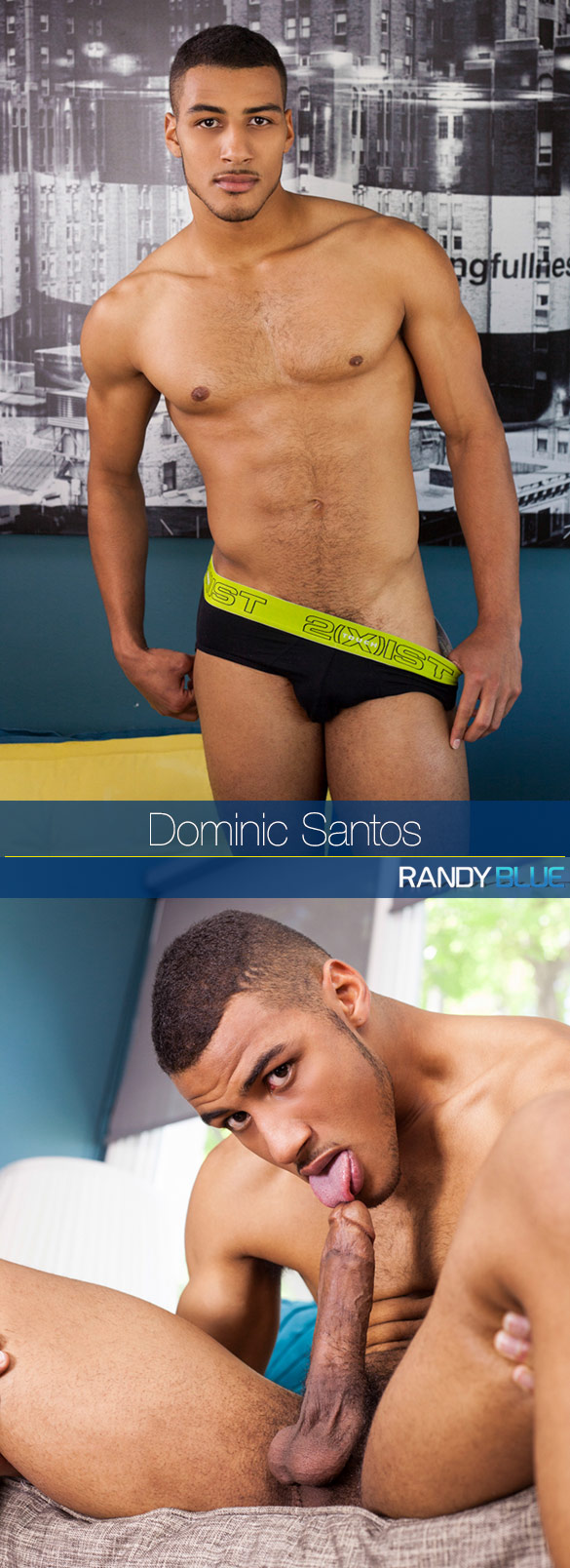 Randy Blue: Dominic Santos' self suck and ass play