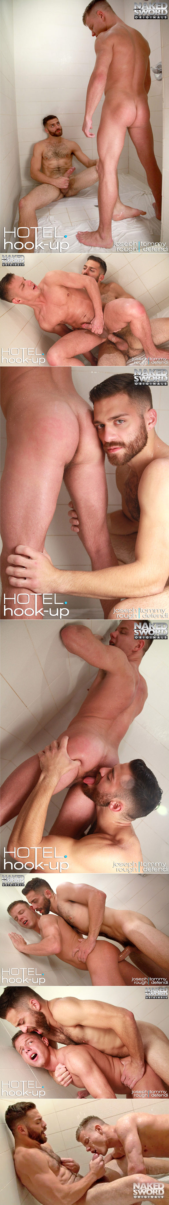 NakedSword Originals: Tommy Defendi bangs Joseph Rough in “Hotel Hook-Up"