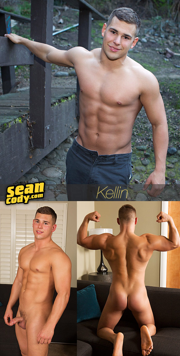 Sean Cody: Muscle jock Kellin busts a nut