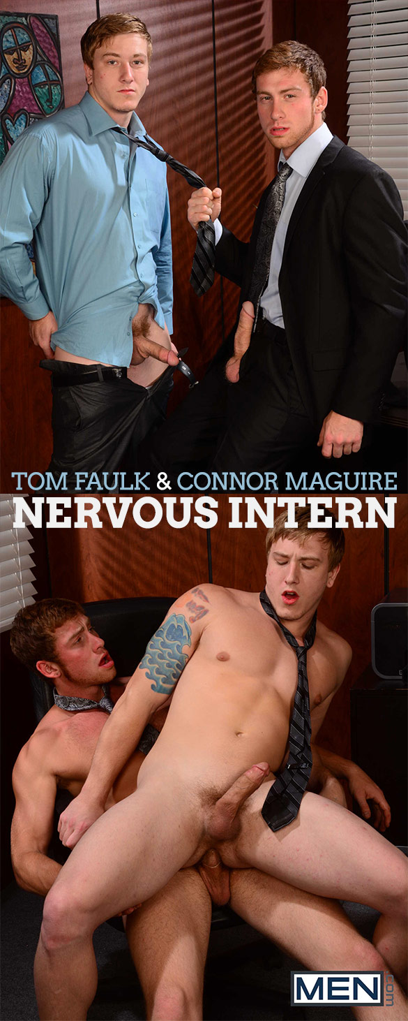 Men.com: Tom Faulk gets fucked by Connor Maguire in "Nervous Intern"