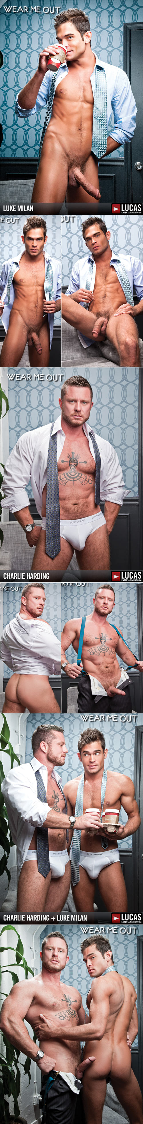 LucasEntertainment: Charlie Harding reprimands intern Luke Milan in “Gentlemen 06: Wear Me Out”