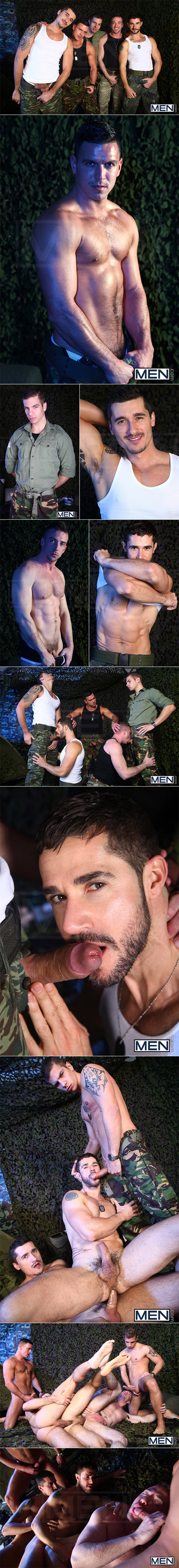 Men.com: Dean Monroe, Paddy O'Brian, Jay Roberts, Paul Walker and Scott Hunter in "The Drill Sergeant 3"