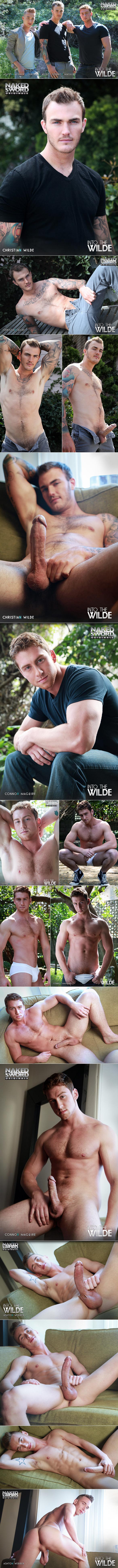 Naked Sword Originals: Ashton Webber gets fucked by Christian Wilde and Connor Maguire in “Into The Wilde: Episode 3”
